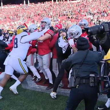 VIDEO: Fight breaks out on field after Michigan-Ohio State game