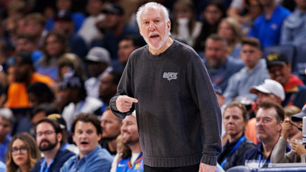 Gregg Popovich stepping down as Spurs coach, stays in front office