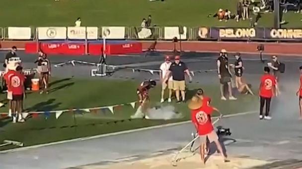 Family threatens legal action after track star is disqualified over celebration