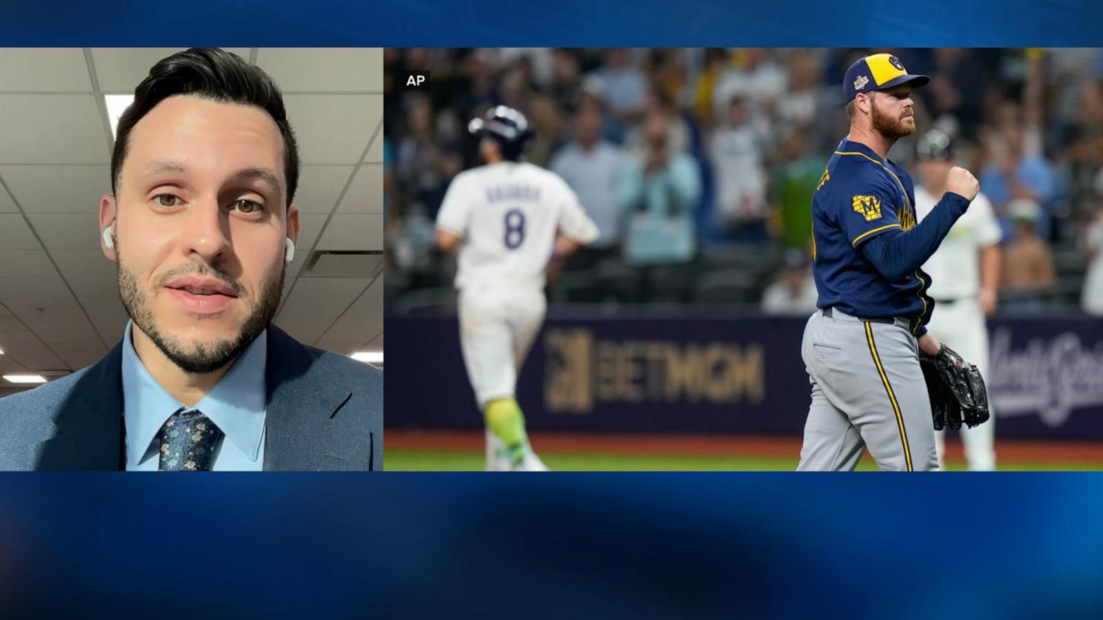 WATCH:  Brewers look to sweep Rays and win 1st World Series title