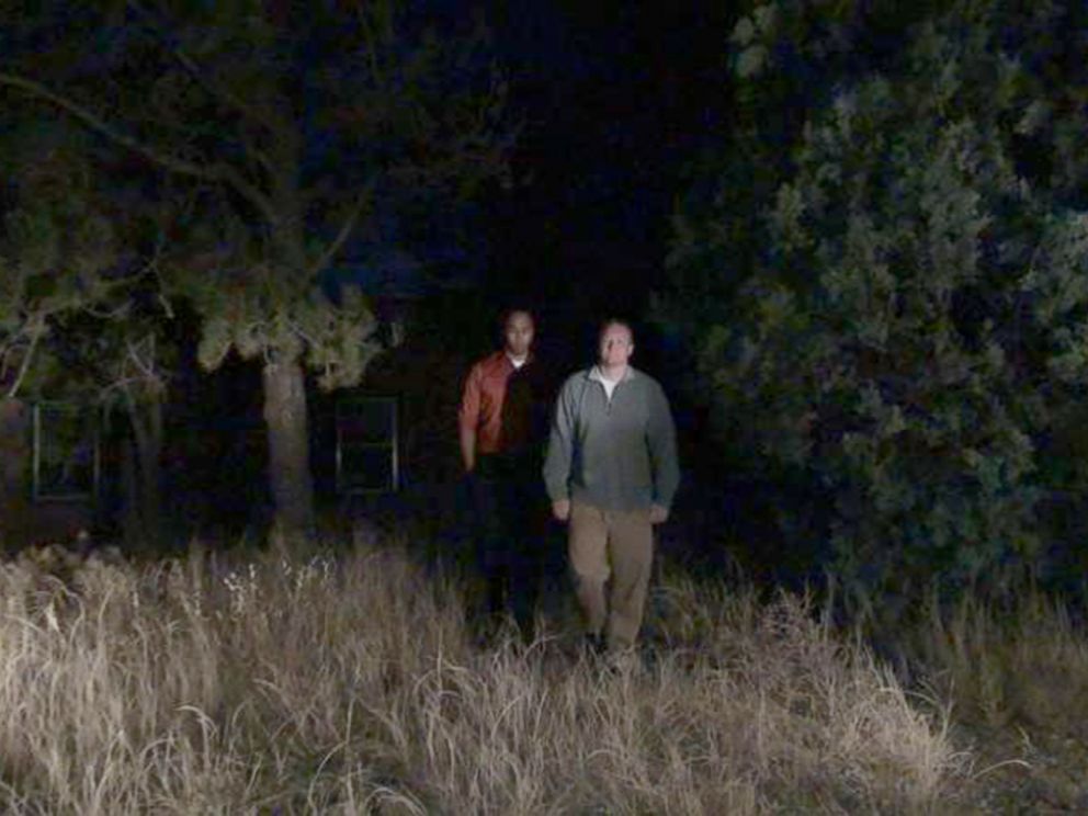 PHOTO: Undercover cadet Eric Thomas and Air Force Office of Special Investigations agent Brandon Enos return to where they used to hold confidential meetings in a secluded spot on the Air Force Academys campus.