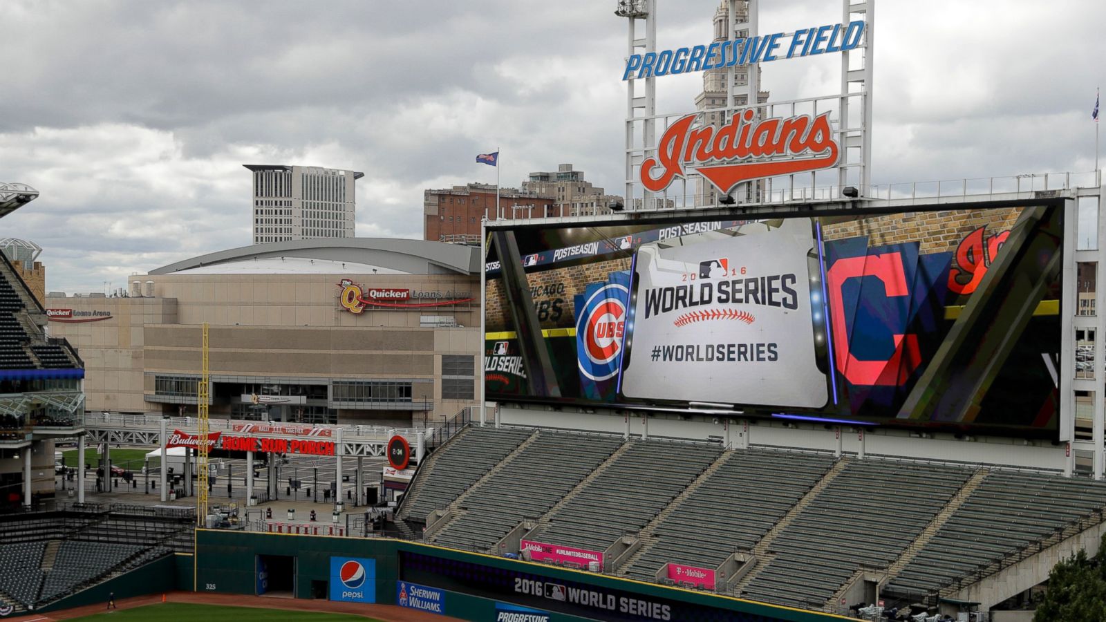 Cleveland indians game field in hi-res stock photography and