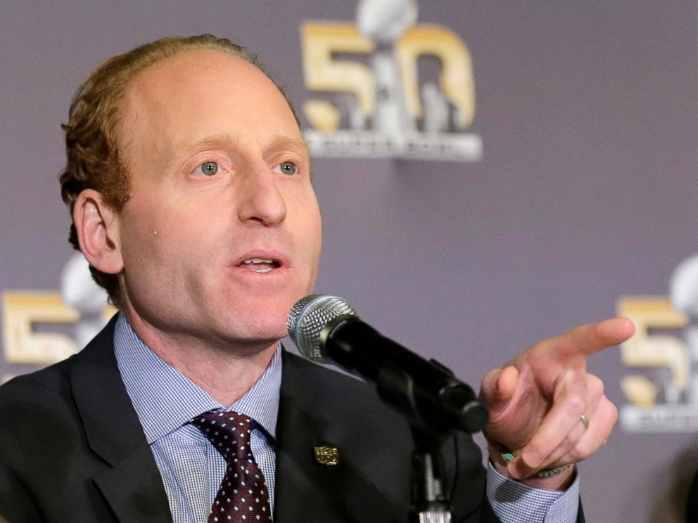 PHOTO: NFL Senior Vice President of Health and Safety Policy Jeff Miller speaks during an NFL health and safety news conference in San Francisco, Feb. 4, 2016.