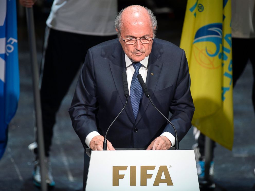 PHOTO: FIFA President Sepp Blatter speaks at the opening ceremony of the FIFA congress in Zuerich, Switzerland, May 28, 2015.