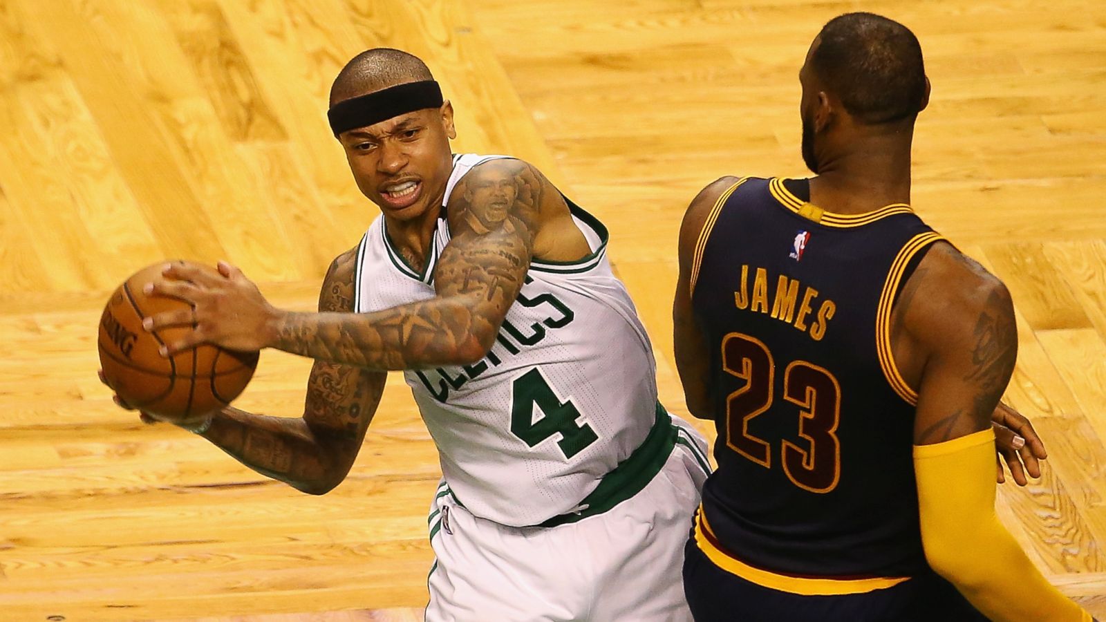 Isaiah Thomas misses showboat dunk, so he turns it into a three - NBC Sports