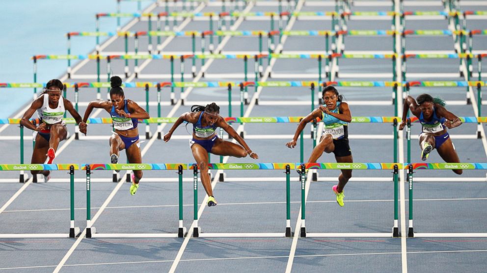 US Women Sweep 100 Meter Hurdles in Rio for First Time Ever ABC News