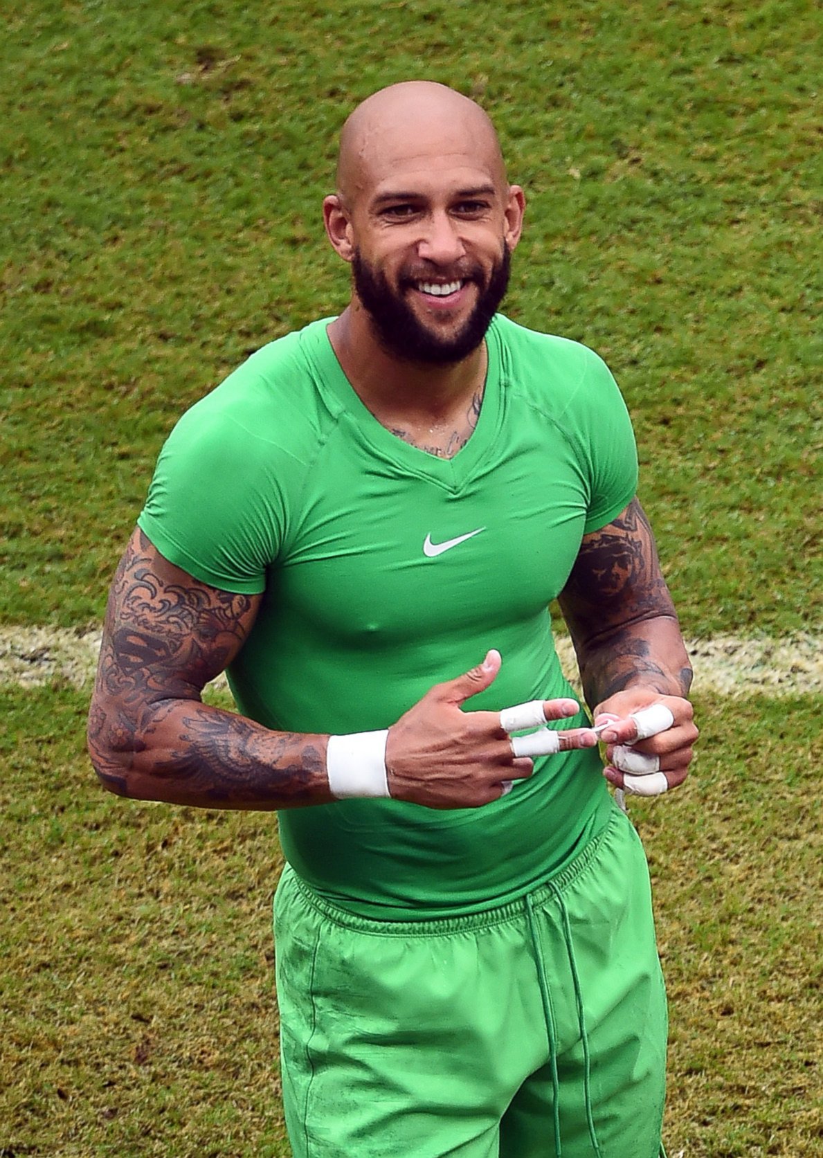 PHOTO: Tim Howard of the United States at Arena Pernambuco on June 26, 2014 in Recife, Brazil.