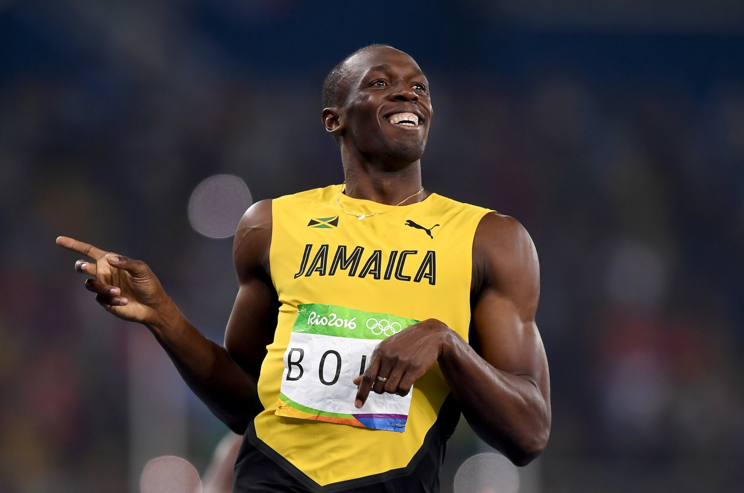 PHOTO: Usain Bolt of Jamaica reacts after competing in the Men's 200m Semifinals on Day 12 of the Rio 2016 Olympic Games at the Olympic Stadium, Aug. 17, 2016 in Rio de Janeiro.