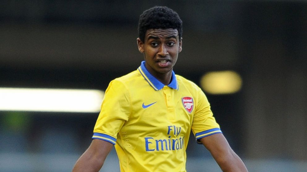 PHOTO: Gedion Zelalem of Arsenal during the match between Barcelona U19 and Arsenal U19 in the UEFA Youth League Quarter Final at Mini Estadi on March 18, 2014 in Barcelona, Spain.  