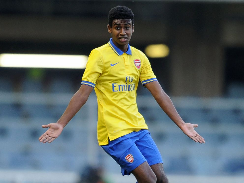 PHOTO: Gedion Zelalem of Arsenal during the match between Barcelona U19 and Arsenal U19 in the UEFA Youth League Quarter Final at Mini Estadi on March 18, 2014 in Barcelona, Spain.