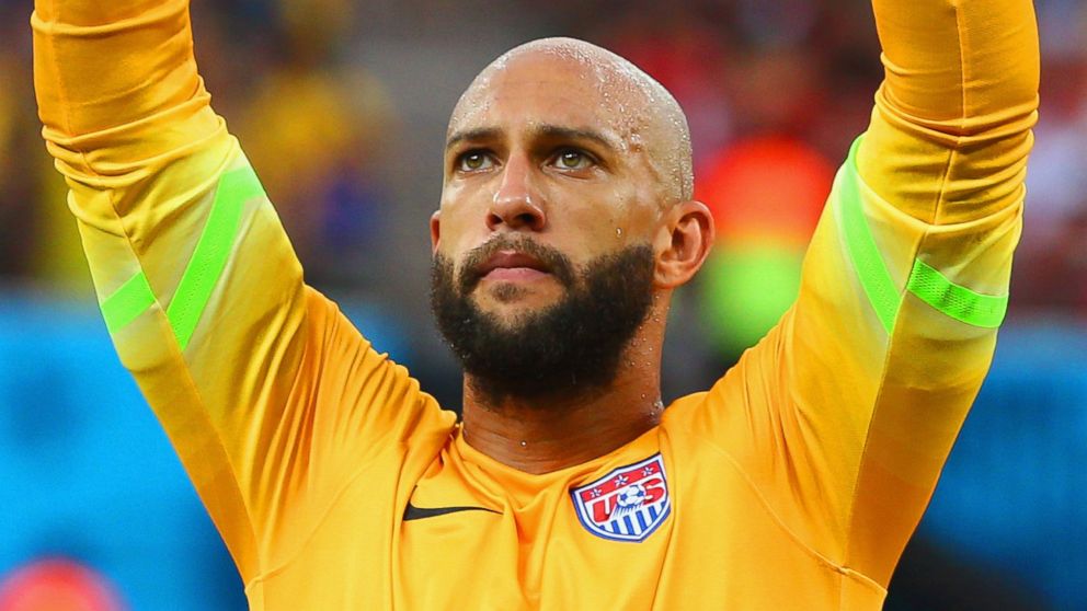 PHOTO: Goalkeeper Tim Howard of the United States in action during the 2014 FIFA World Cup Brazil Group G match between the United States and Portugal at Arena Amazonia, June 22, 2014 in Manaus, Brazil. 