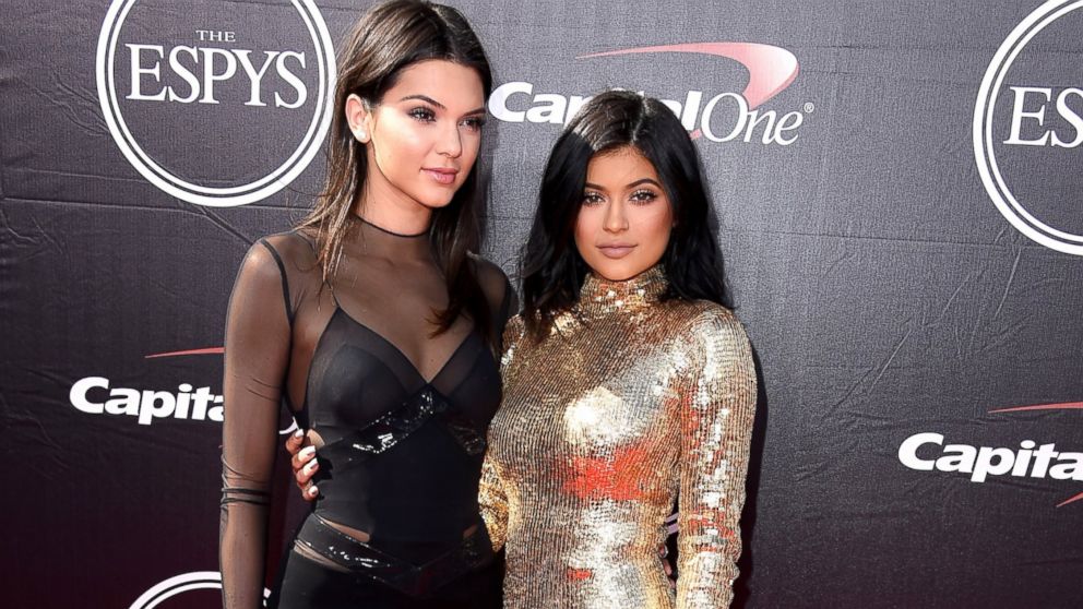 Kendall Jenner, left, and Kylie Jenner attend The 2015 ESPYS at Microsoft Theater, July 15, 2015, in Los Angeles.