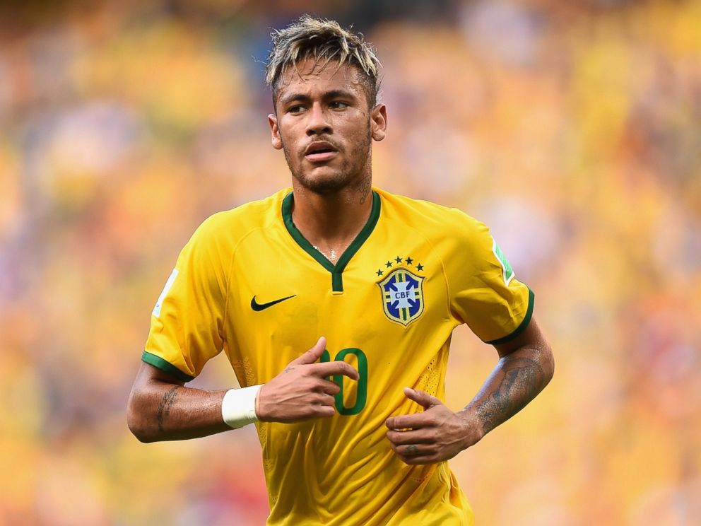 PHOTO: Neymar of Brazil looks on during the 2014 FIFA World Cup Brazil Group A match between Brazil and Mexico at Castelao on June 17, 2014 in Fortaleza, Brazil.