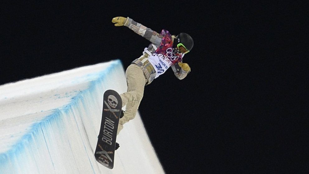 PHOTO: Shaun White practices the Snowboard Halfpipe at the Rosa Khutor Extreme Park