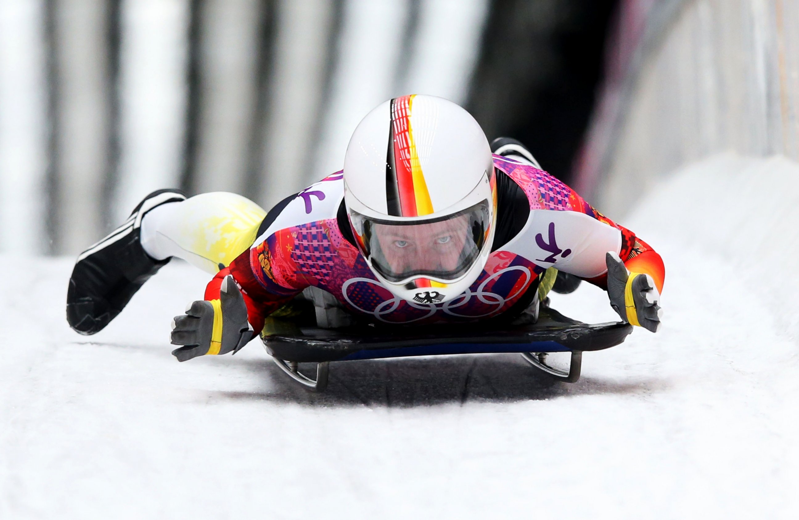 Winter Olympics 2014 Skeleton Olympians Helmets Photos Image 51