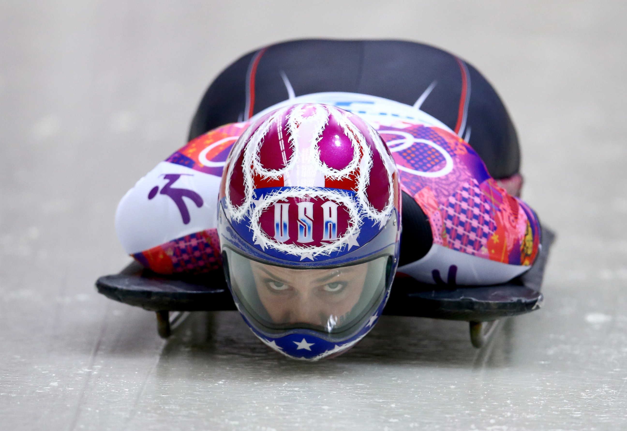 Winter Olympics 2014 Skeleton Olympians Helmets Photos Image 31