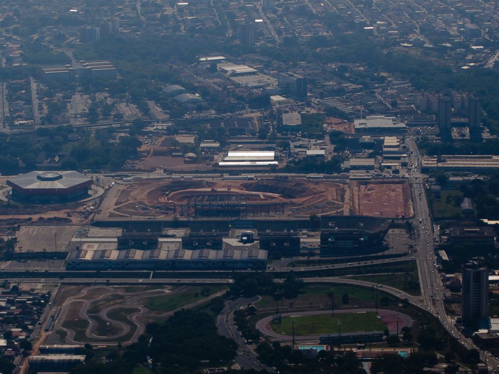 PHOTO: General view of construction work at the Arena Amazonia, formerly known as Vivaldao Stadium, in this Sept. 27, 2010, file photo in Manaus, Brazil.