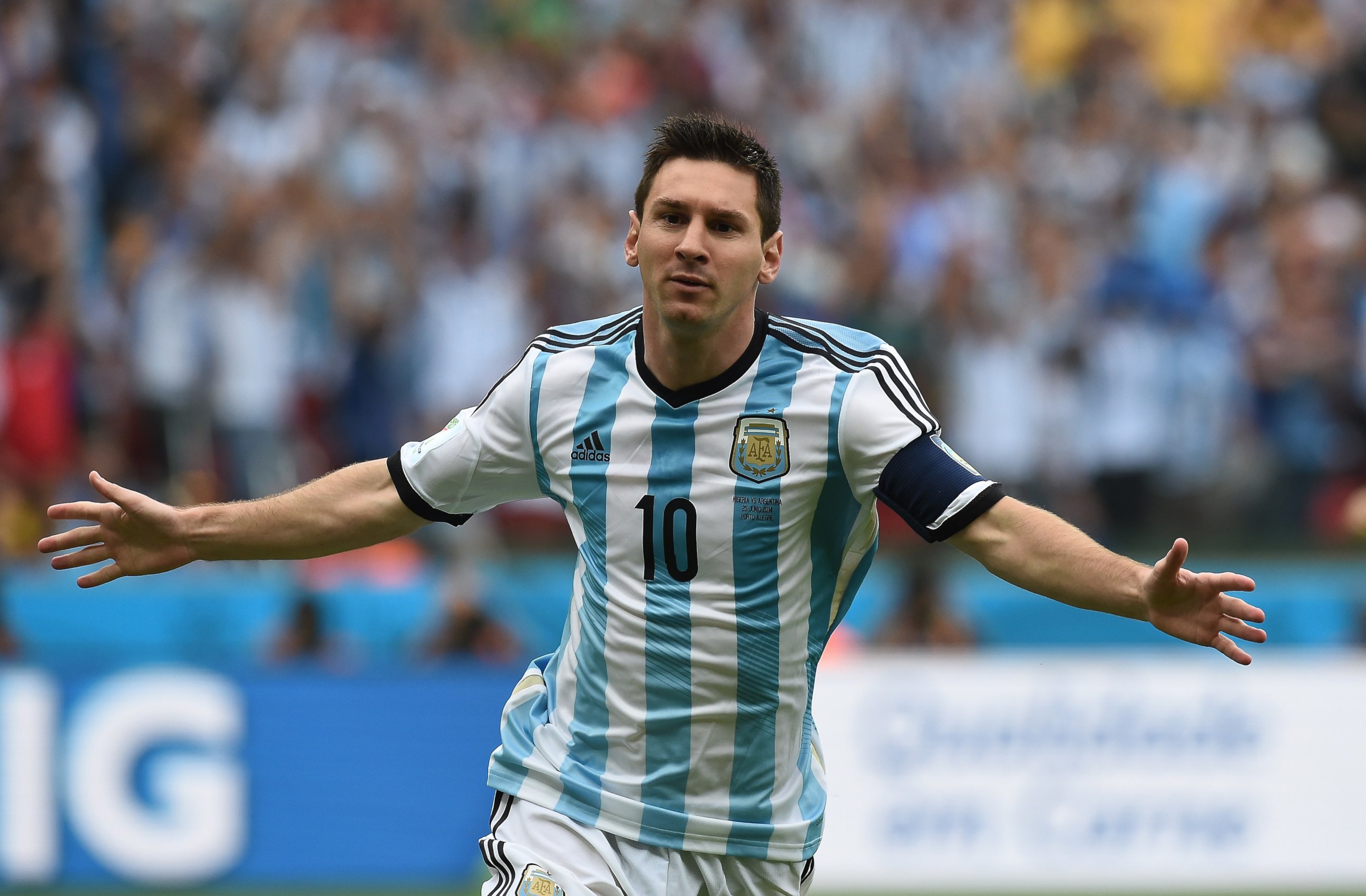 PHOTO: Argentina's forward and captain Lionel Messi 