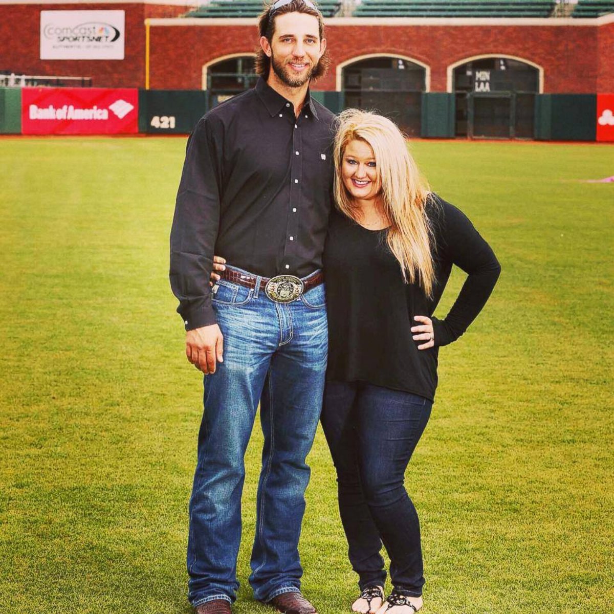 PHOTO: Madison Bumgarner married Ali Saunders in 2010. He plays for the San Francisco Giants.