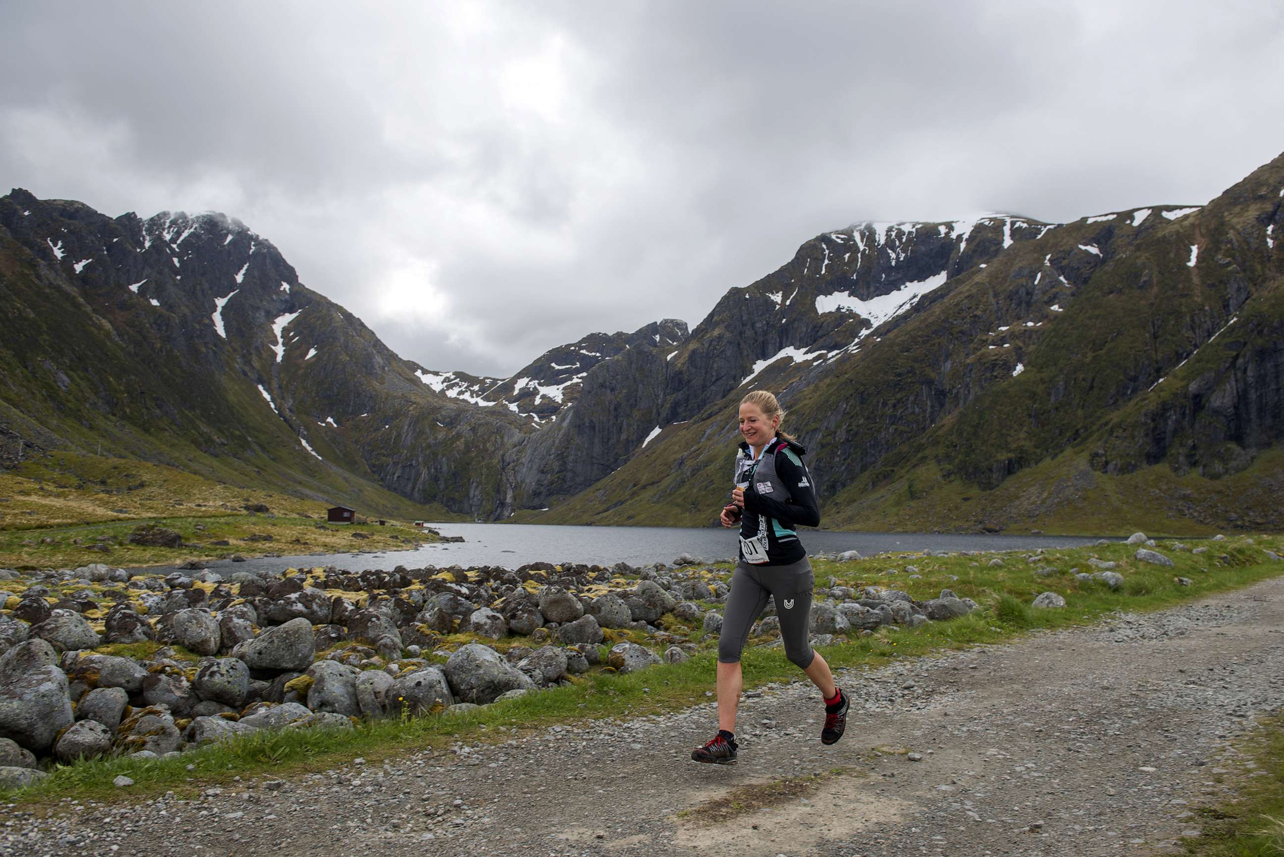 PHOTO: In this June 4, 2016 file photo Joasia Zakrzewski from Scotland competes in the first ever The Arctic Triple - Lofoten Ultra-Trail in Svolvaer, Norway.