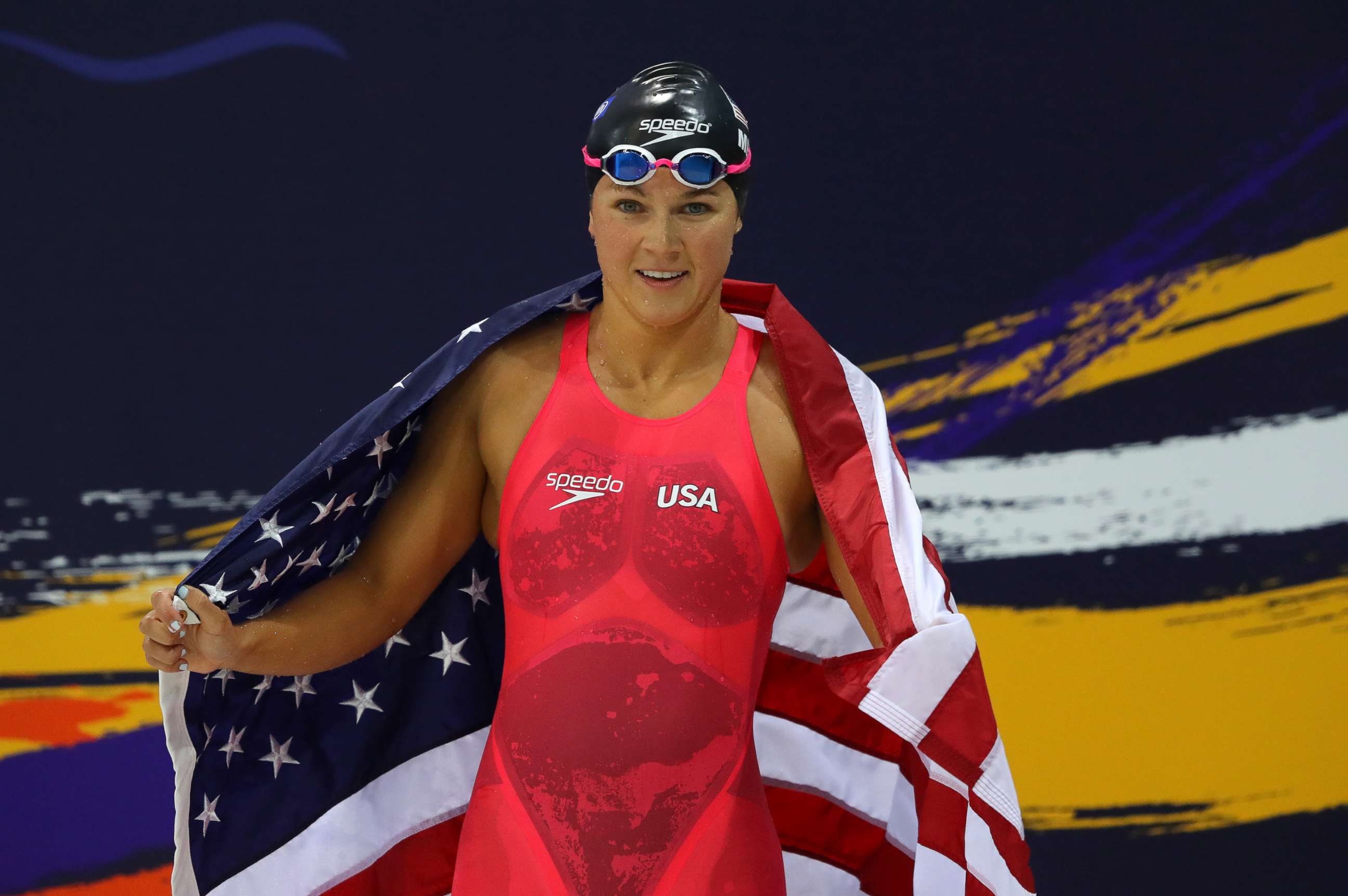 PHOTO: Rebecca Meyers of the USA wins the Women's 400m Freestyle S13 Final  during Day One of the London 2019 World Para-swimming Allianz Championships, Sept. 9, 2019, in London.