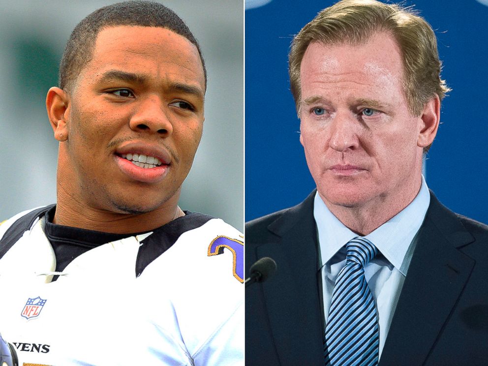Ray Rice and NFL Commissioner Roger Goodell