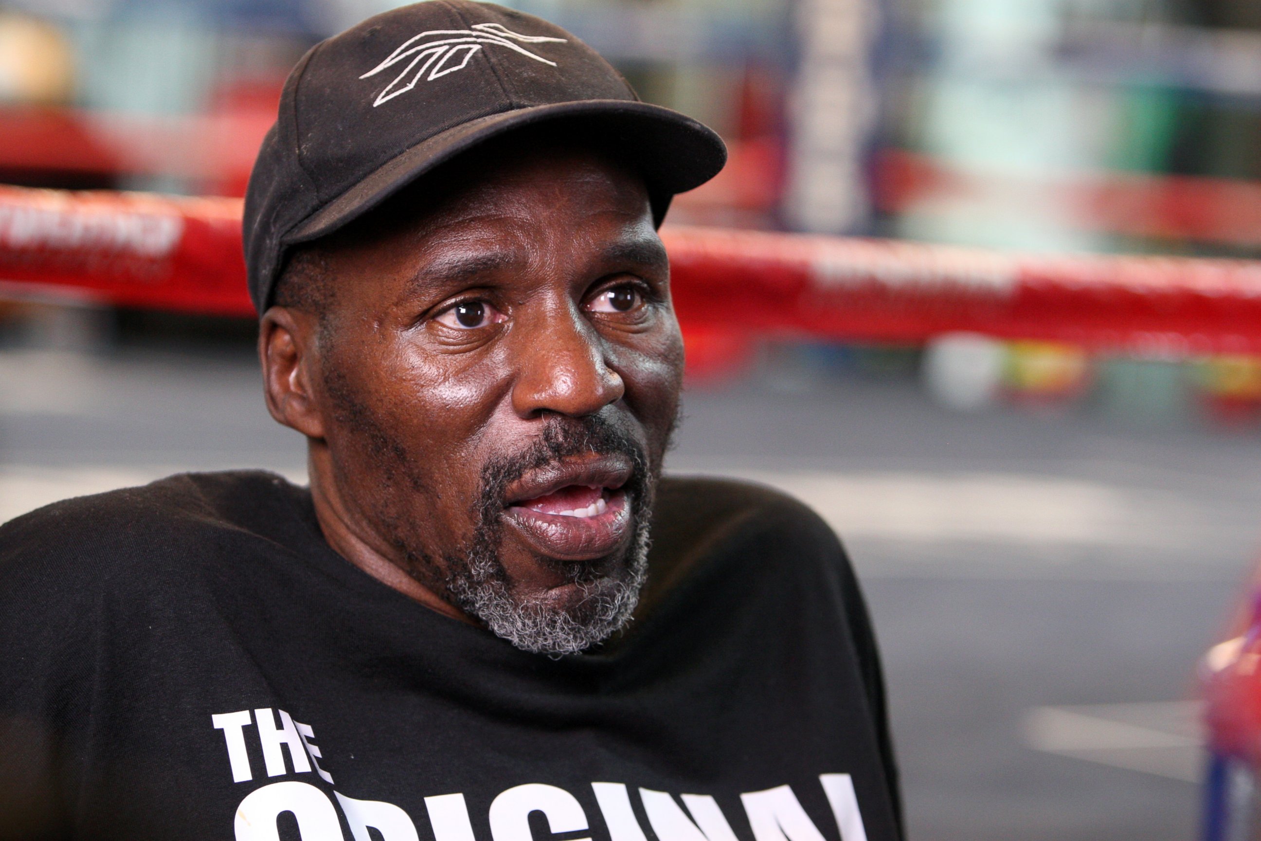 PHOTO: Roger Mayweather speaks to reporters at the Mayweather Boxing Club in Las Vegas, Sept. 6, 2011.