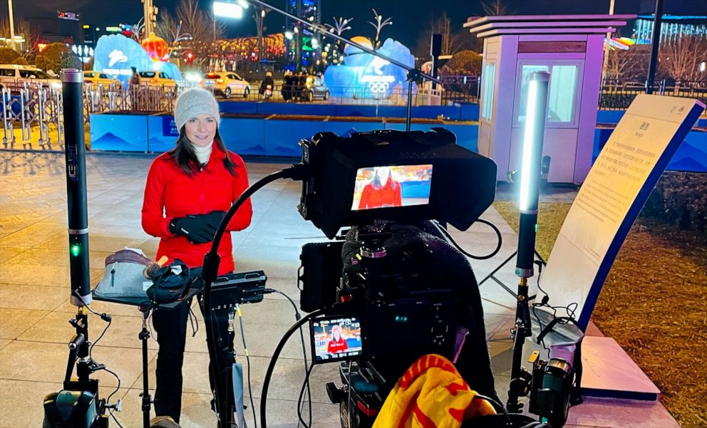 PHOTO: ABC News' Maggie Rulli reports from inside the Olympic "bubble," ahead of the 2022 Beijing Olympic Games.