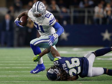 Elliott, Cowboys power past Seahawks for 24-22 wild-card win