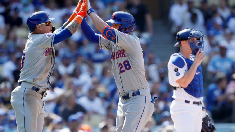 Baez Returns Mets Snap Dodgers 9 Game Win Streak 7 2 Abc News