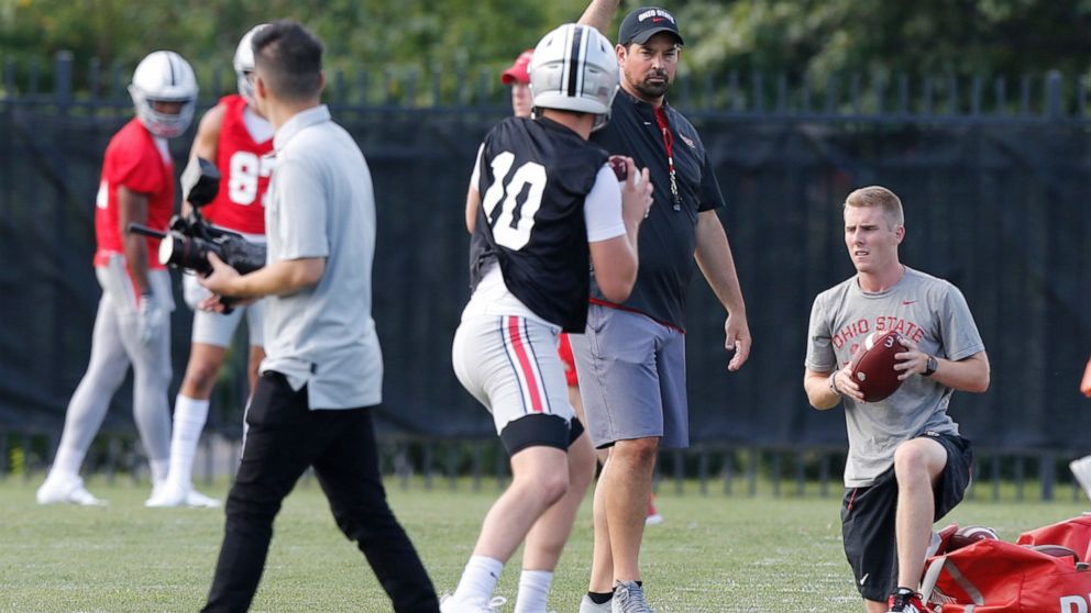 Ohio State Training Camp Opens With New Coach New Qb Abc News