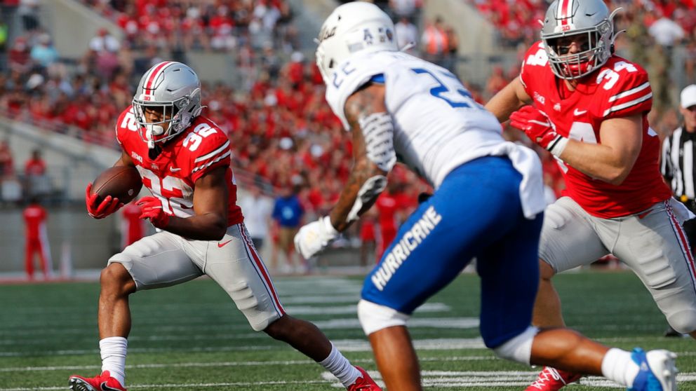 No. 9 Buckeyes struggle with Tulsa, pull away for 41-20 win - ABC News