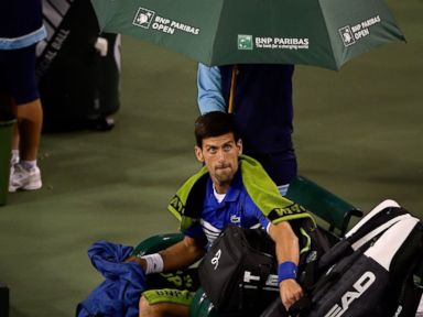 Osaka wins, Djokovic match delayed by rain at Indian Wells