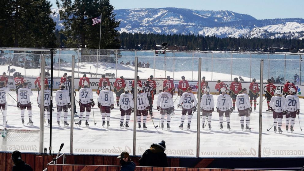 Bright Sun Poor Ice Delay Outdoor Nhl Game At Lake Tahoe Abc News