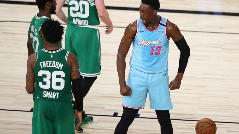 No Butler, no problem as Miami Heat beat Celtics 111-106 - ABC News