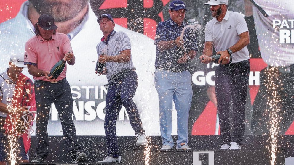 Pat Perez, Talor Gooch, Patrick Reed, Dustin Johnson.
