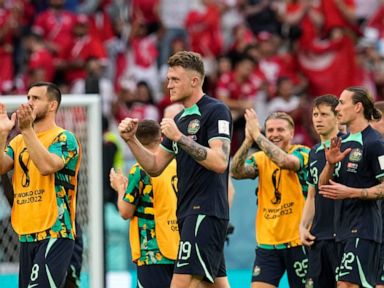 Australia plays Denmark for last 16 spot at World Cup