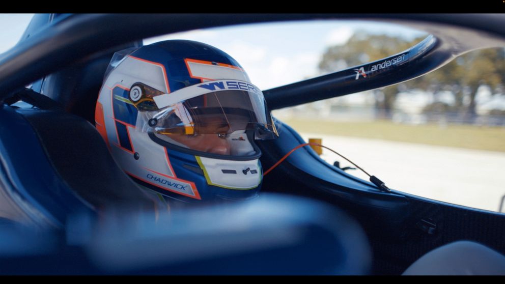 This photo provided by Andretti Autosport shows British racer Jamie Chadwick testing an INDY NXT car on the road course at Indianapolis Motor Speedway, Oct. 21, 2021. She will make her debut in an American series next season driving the No. 28 with s