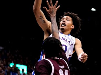 No. 9 Kansas routs Texas Southern 87-55 for bounce-back win