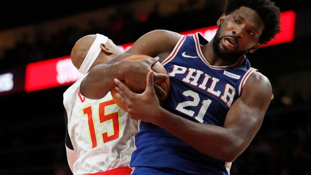 Embiid Scores 36 As 76ers Top Hawks 105 103 To Stay Unbeaten Abc