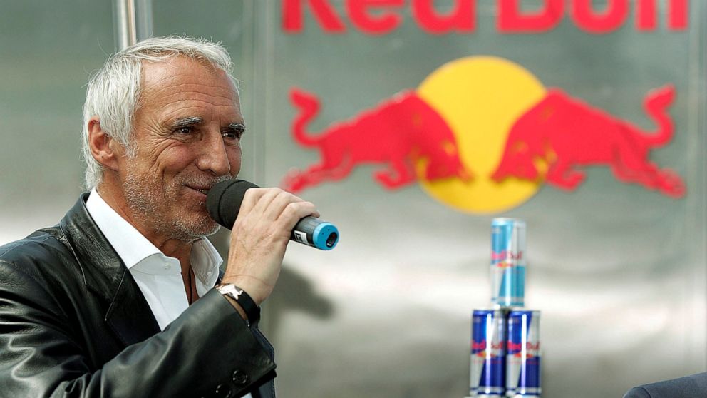 Red Bull chief Dietrich Mateschitz speaks on June 13, 2022, in Salzburg, Austria. The Austrian billionaire, co-founder of energy drink company Red Bull and founder and owner of the Red Bull Formula One racing team, has died, officials with the Red Bu