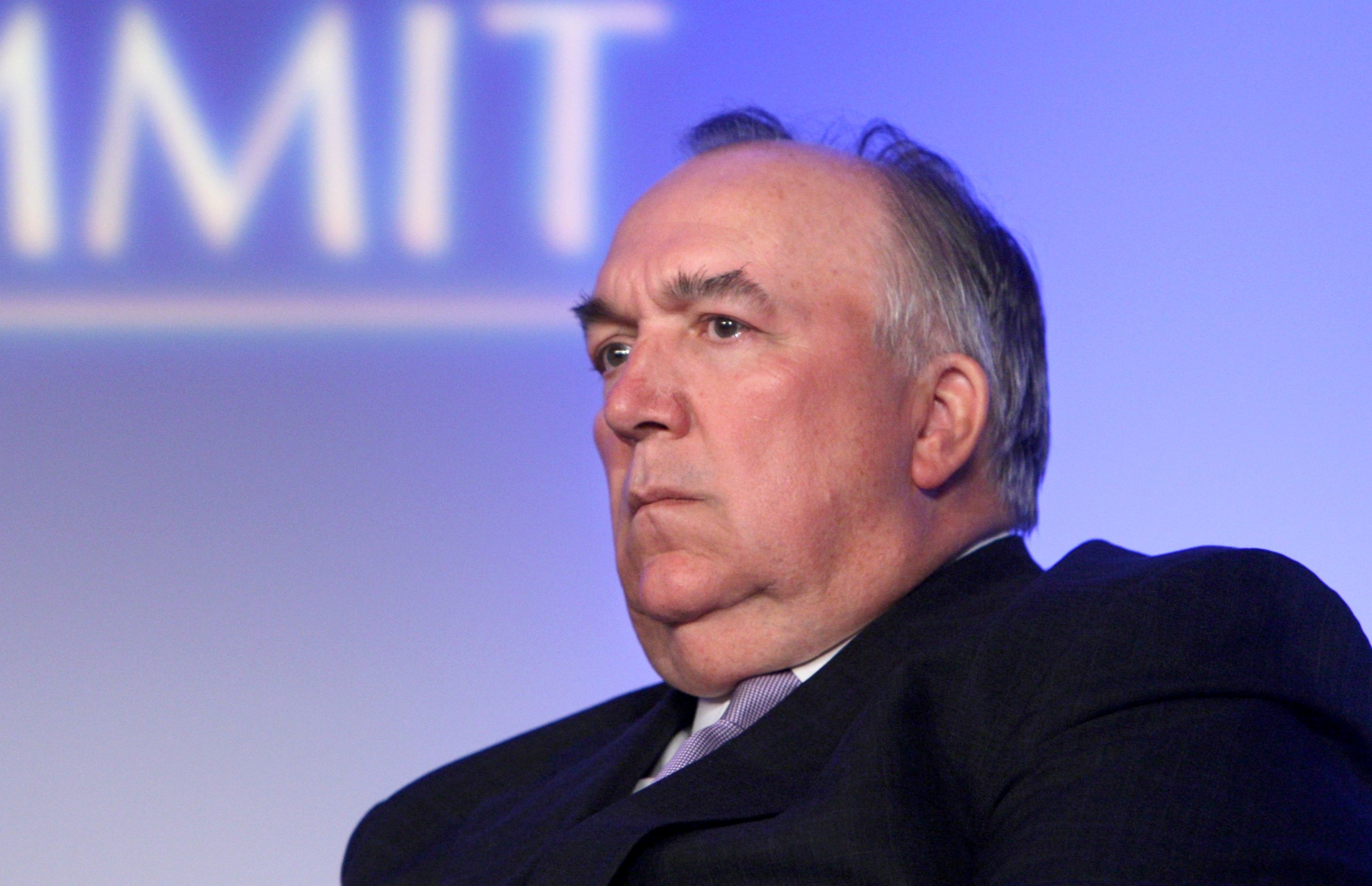 This June 15, 2009, file photo, shows former Michigan Republican Gov. John Engler at a meeting in Detroit.