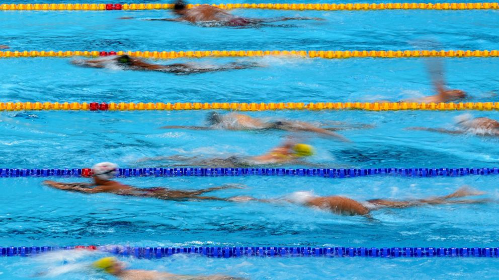 Swimming warmup at Olympics can be a chaotic 'nightmare ...