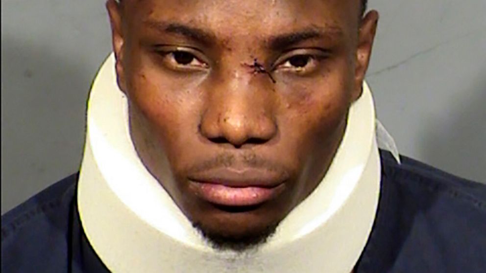 FILE - This booking photo provided by Las Vegas Metropolitan Police Department shows former Las Vegas Raiders wide receiver Henry Ruggs III following his arrest Tuesday, Nov. 2, 2021. Ruggs' lawyers are asking a judge to throw out evidence that prose
