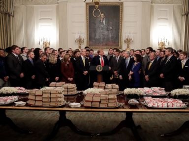Fast food at White House for North Dakota football champs
