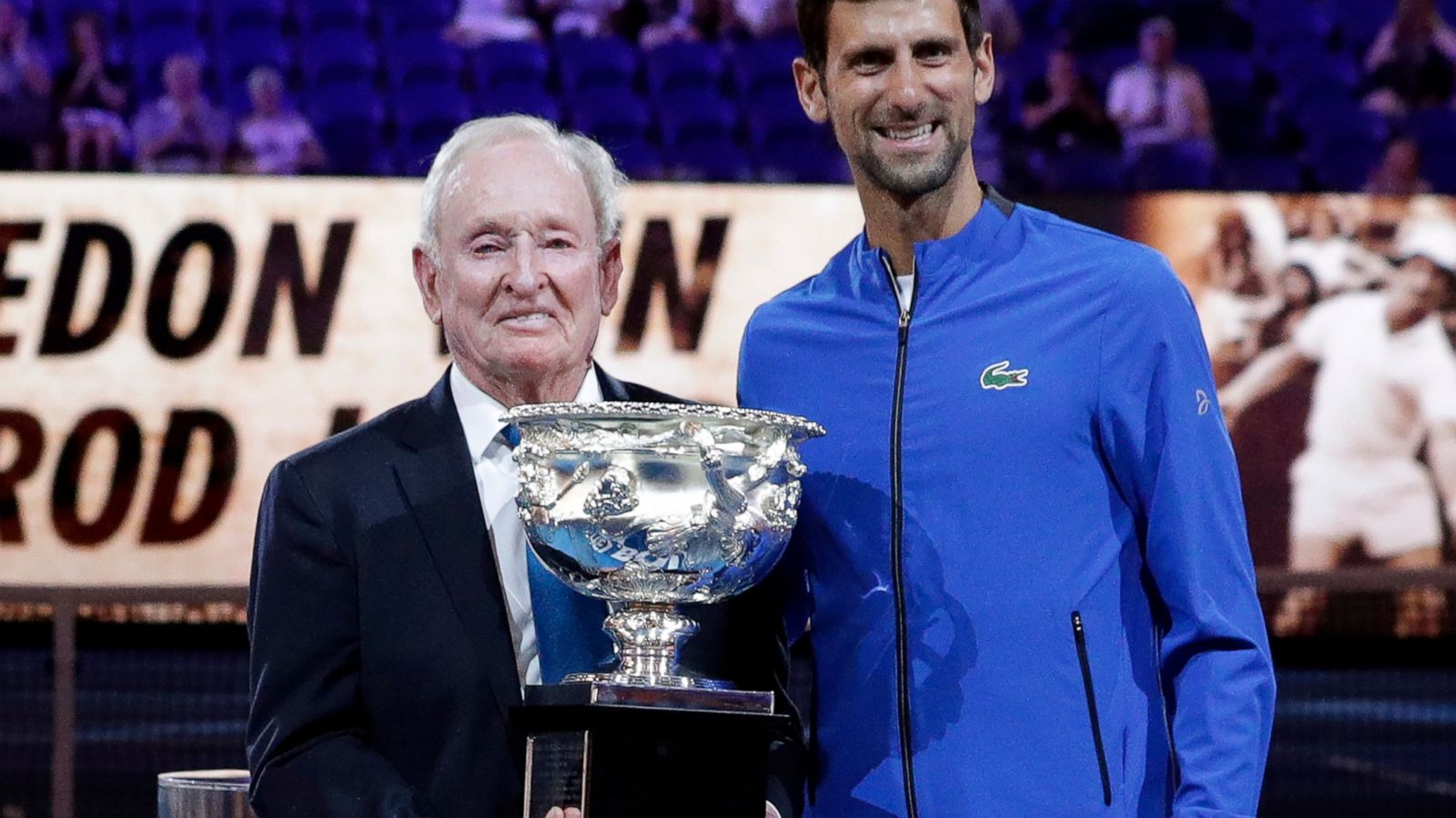 Spædbarn humane græsplæne Laver would welcome Djokovic to calendar Grand Slam 'club' - ABC News