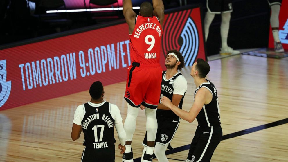 Raptors Overwhelm Nets 150 122 To Finish First Round Sweep Abc News