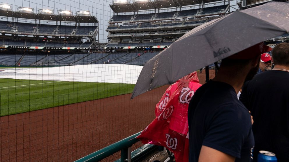 Giants Nationals Rained Out Day Night Twin Bill Saturday Abc News