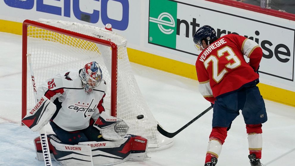 Verhaege scores 2 goals, Panthers beat Capitals 5-2 - ABC News