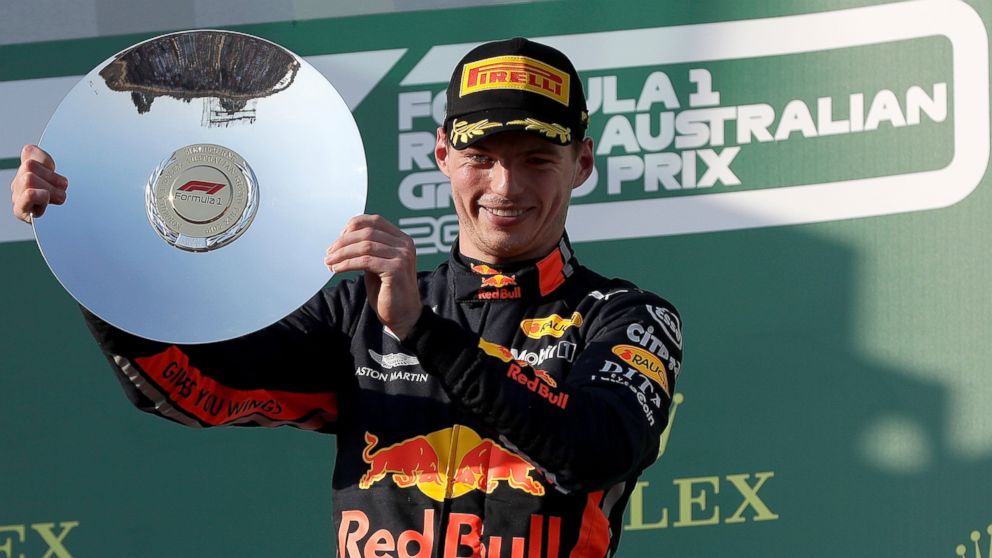 Mammoth omdrejningspunkt Procent Max power: Verstappen gets podium for Red Bull and Honda - ABC News